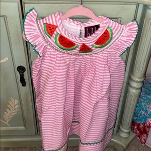 Smocked Watermelon Dress